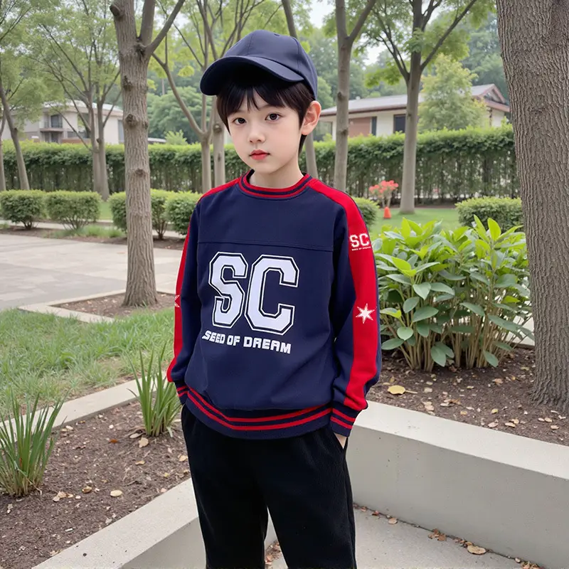 Boys' Navy Red SC Sweatshirt Pullover 2025 - Image 4
