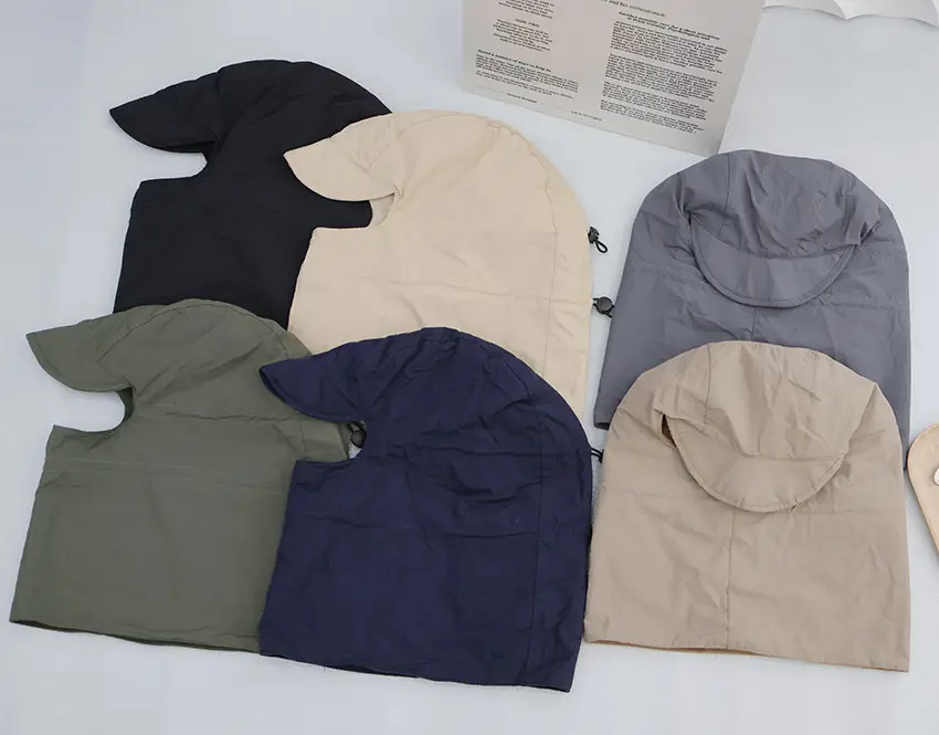 Black Windproof Winter Ski Cap Neck Scarf — feature 1