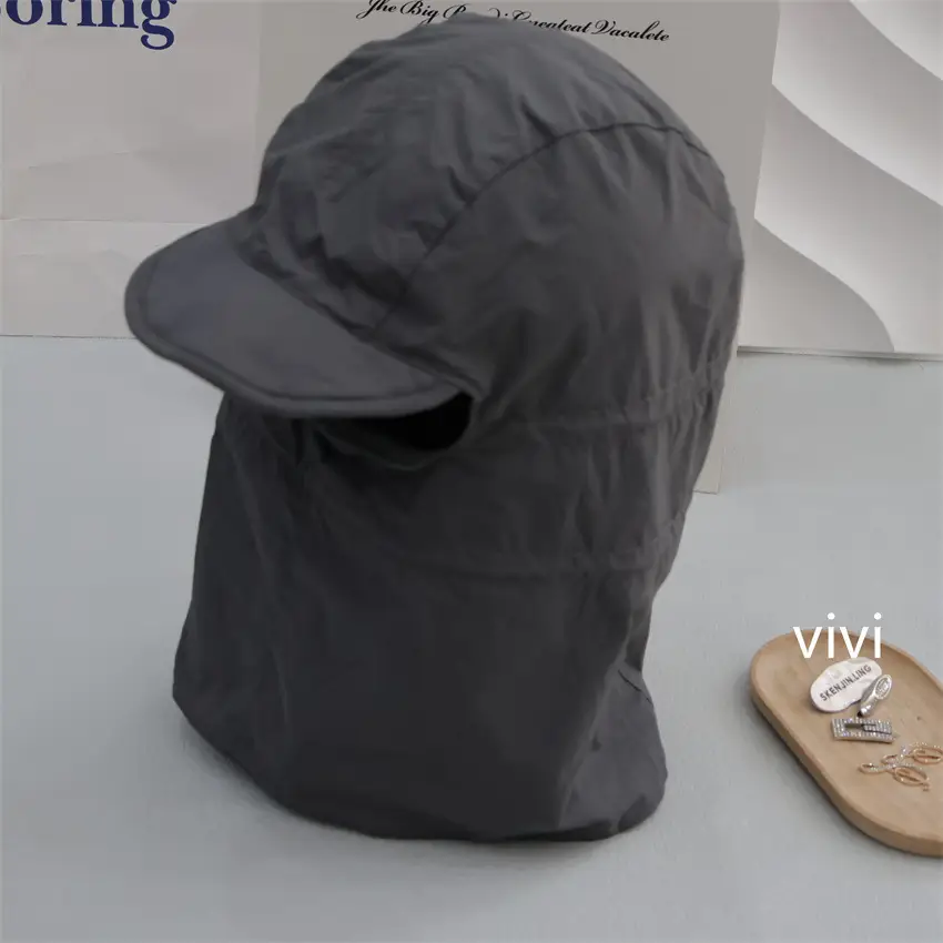 Black Windproof Winter Ski Cap Neck Scarf - Image 4