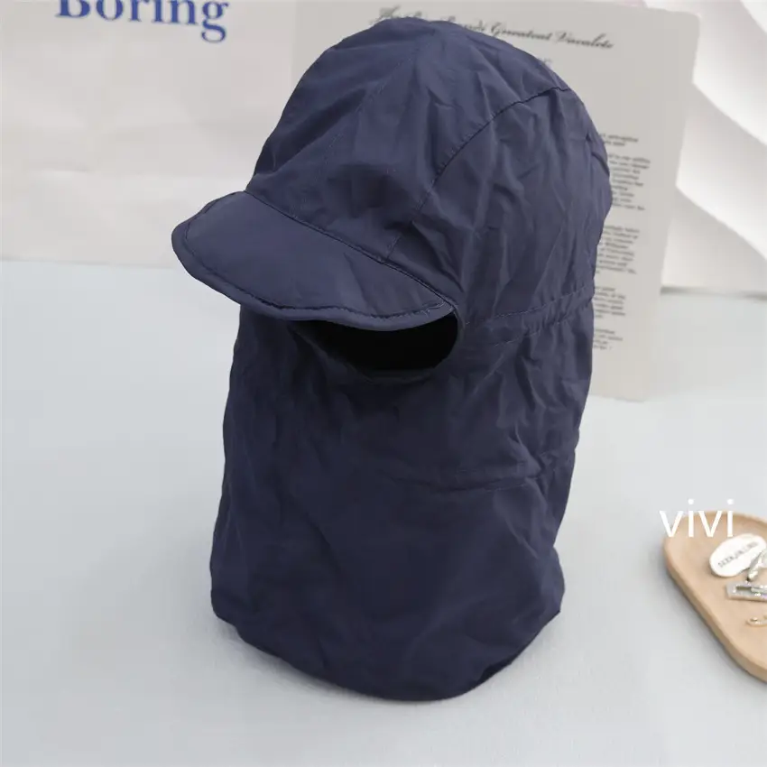 Black Windproof Winter Ski Cap Neck Scarf - Image 5