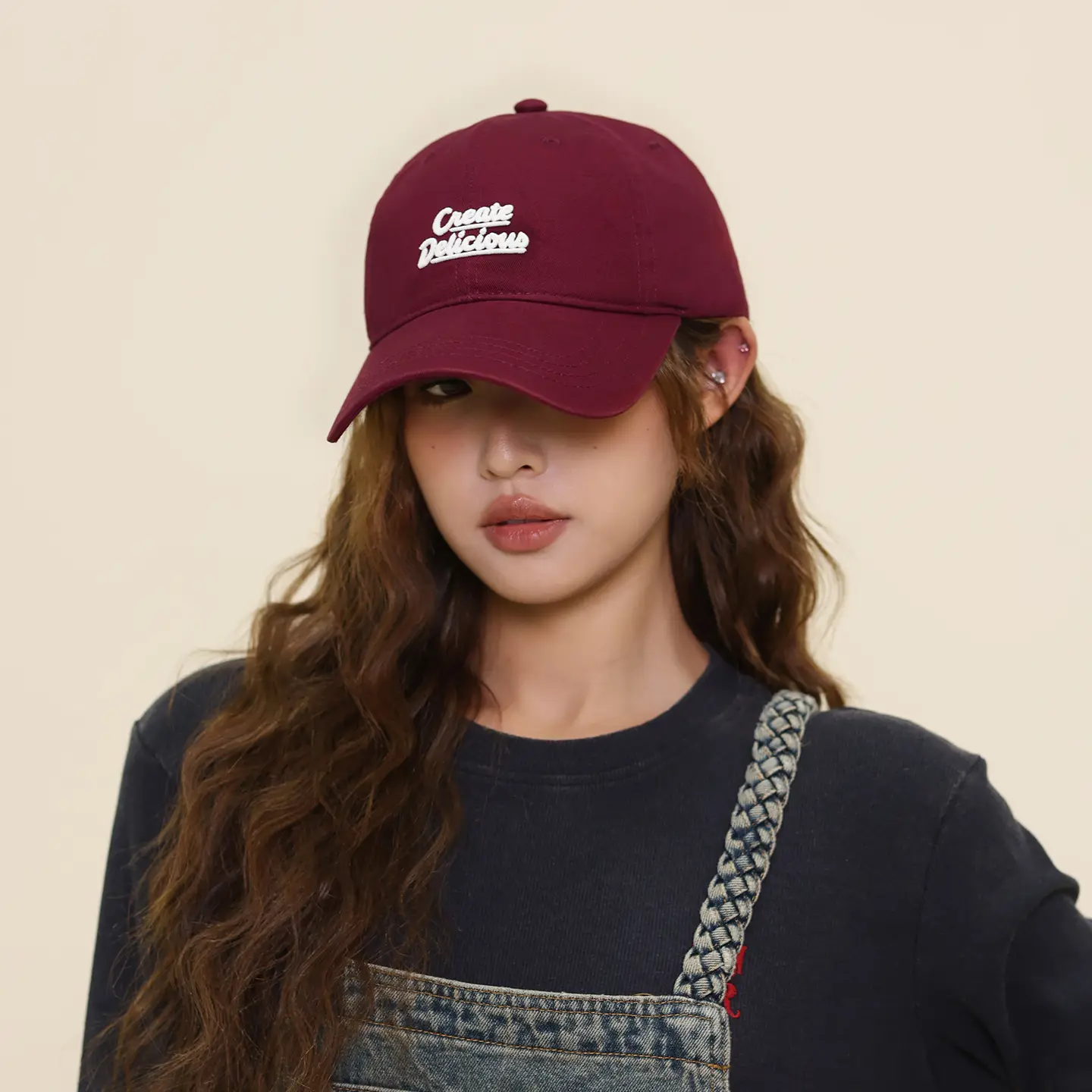 Korean Style Face-Slimming Baseball Cap for Women Large Head Circumference Duckbill Cap for Men