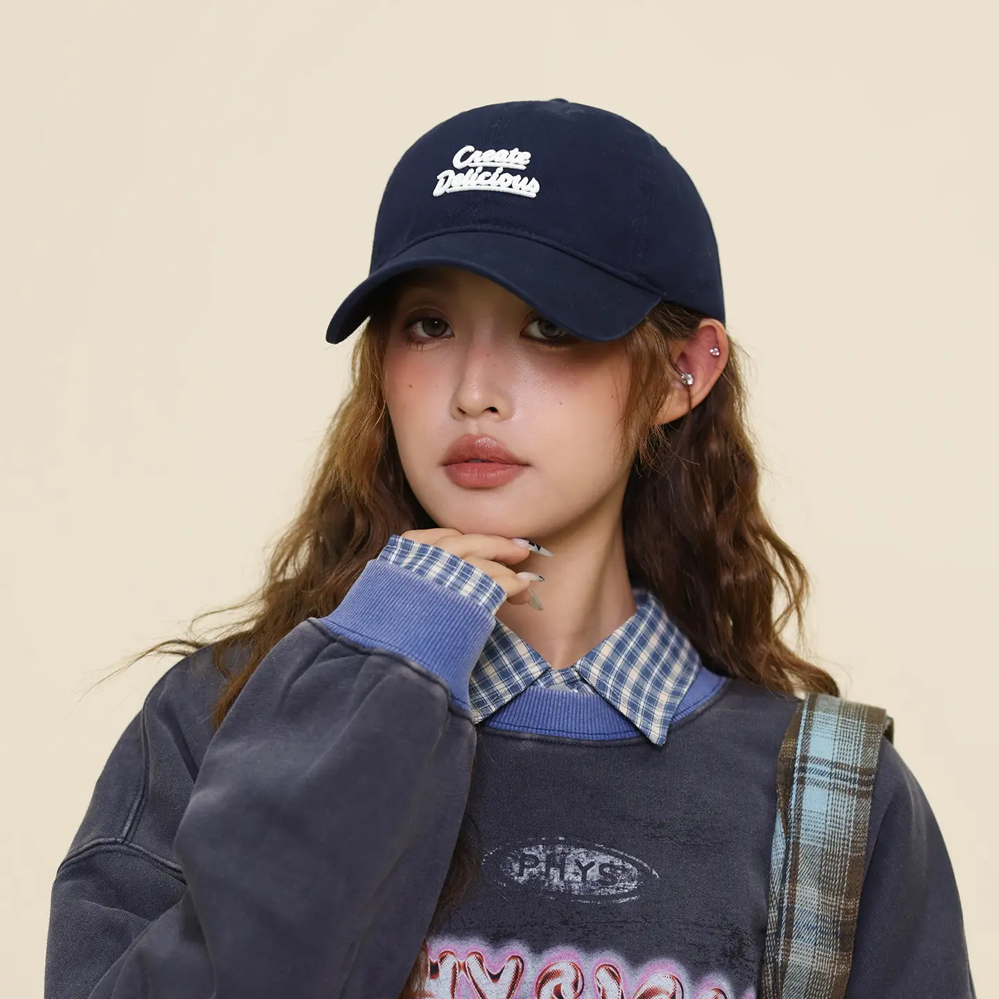 Korean Style Face-Slimming Baseball Cap for Women Large Head Circumference Duckbill Cap for Men