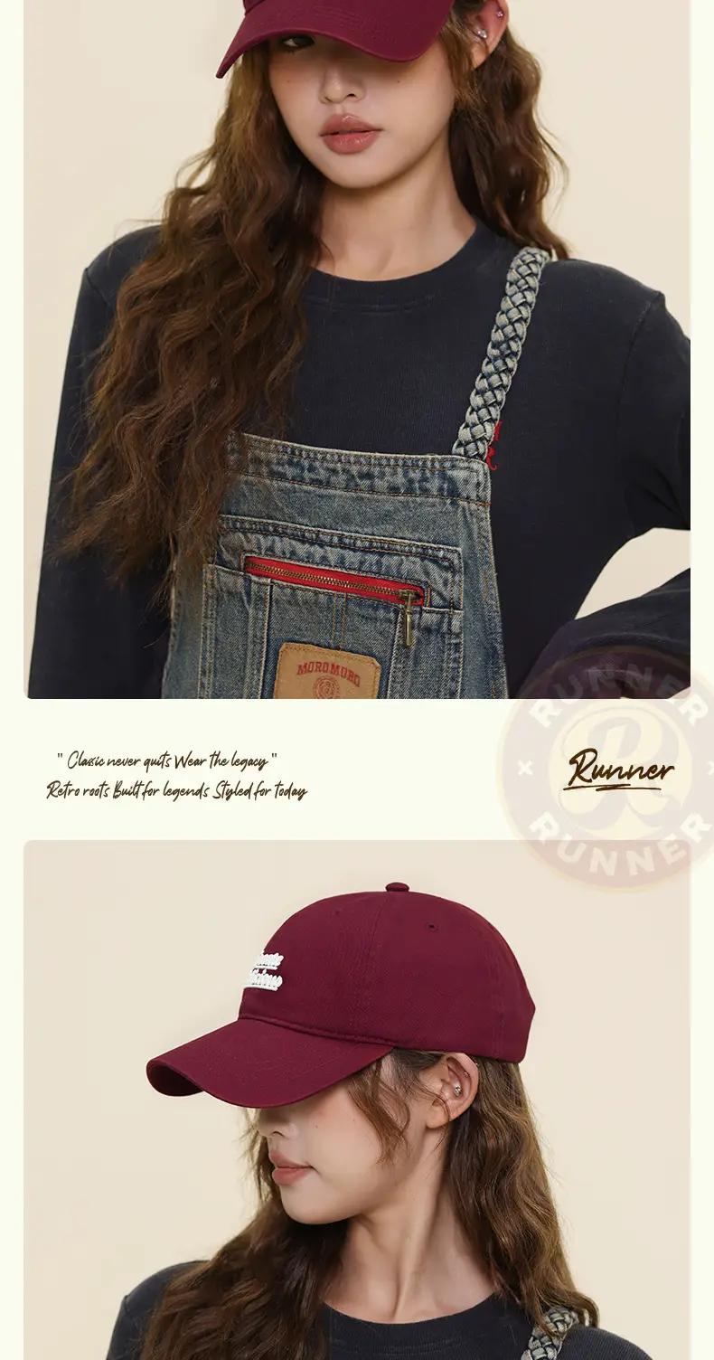 Korean Style Face-Slimming Baseball Cap for Women Large Head Circumference Duckbill Cap for Men — feature 12