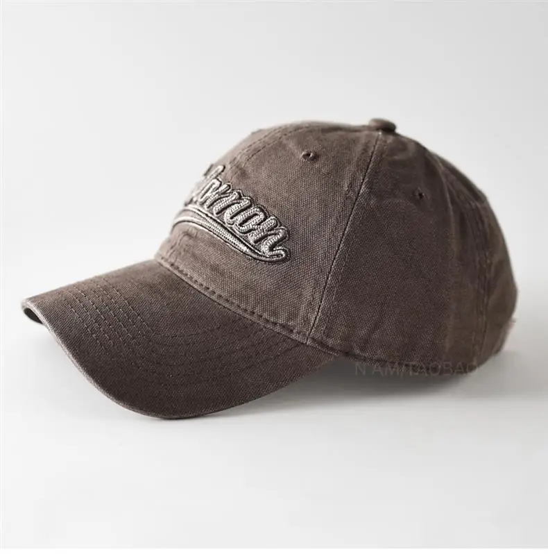 White 3D Letter Embroidered Baseball Cap Unisex — feature 14