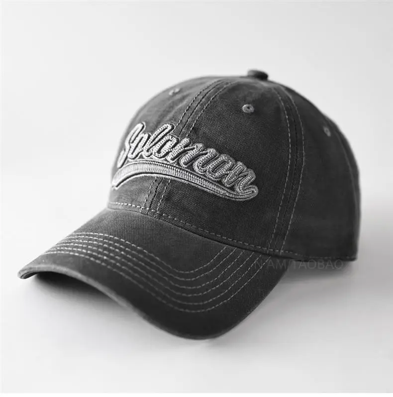White 3D Letter Embroidered Baseball Cap Unisex — feature 2