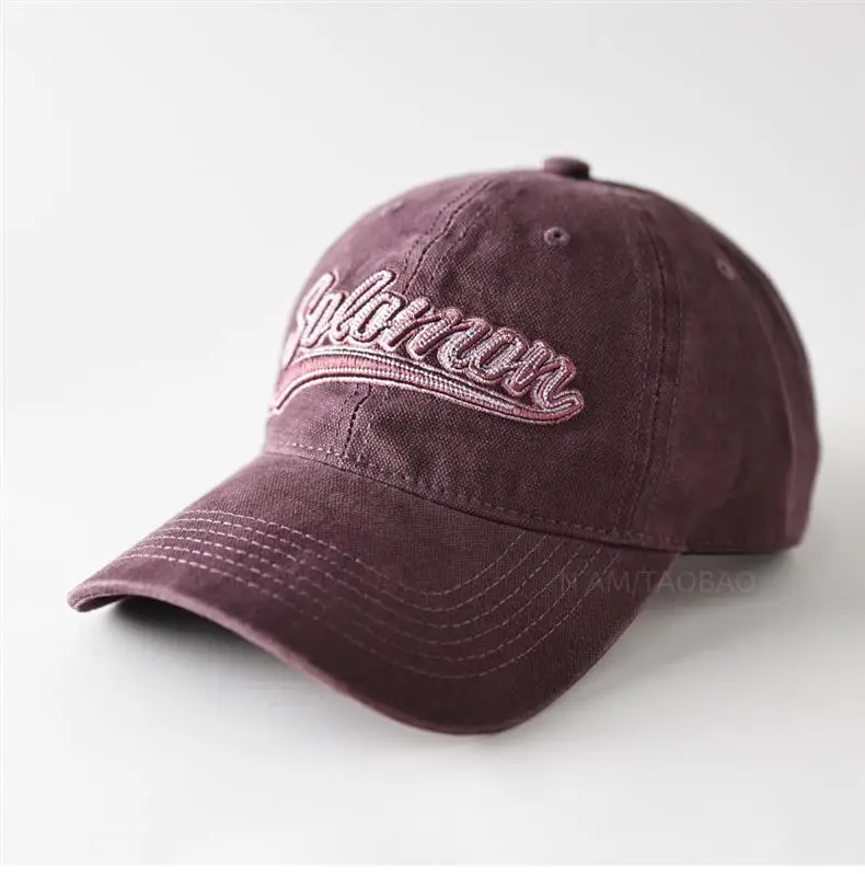 White 3D Letter Embroidered Baseball Cap Unisex — feature 3