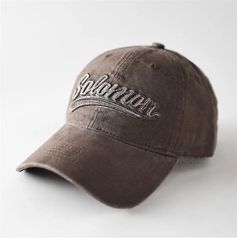 White 3D Letter Embroidered Baseball Cap Unisex — feature 8
