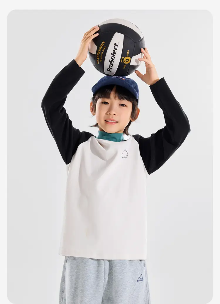 Winter Long Sleeve T-Shirt for Boys Blue Maroon — feature 18