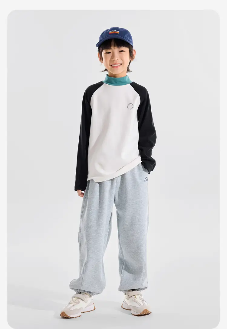 Winter Long Sleeve T-Shirt for Boys Blue Maroon — feature 19