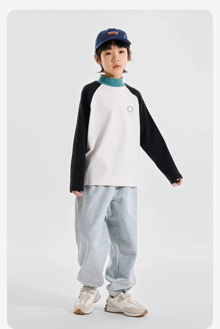 Winter Long Sleeve T-Shirt for Boys Blue Maroon — feature 20
