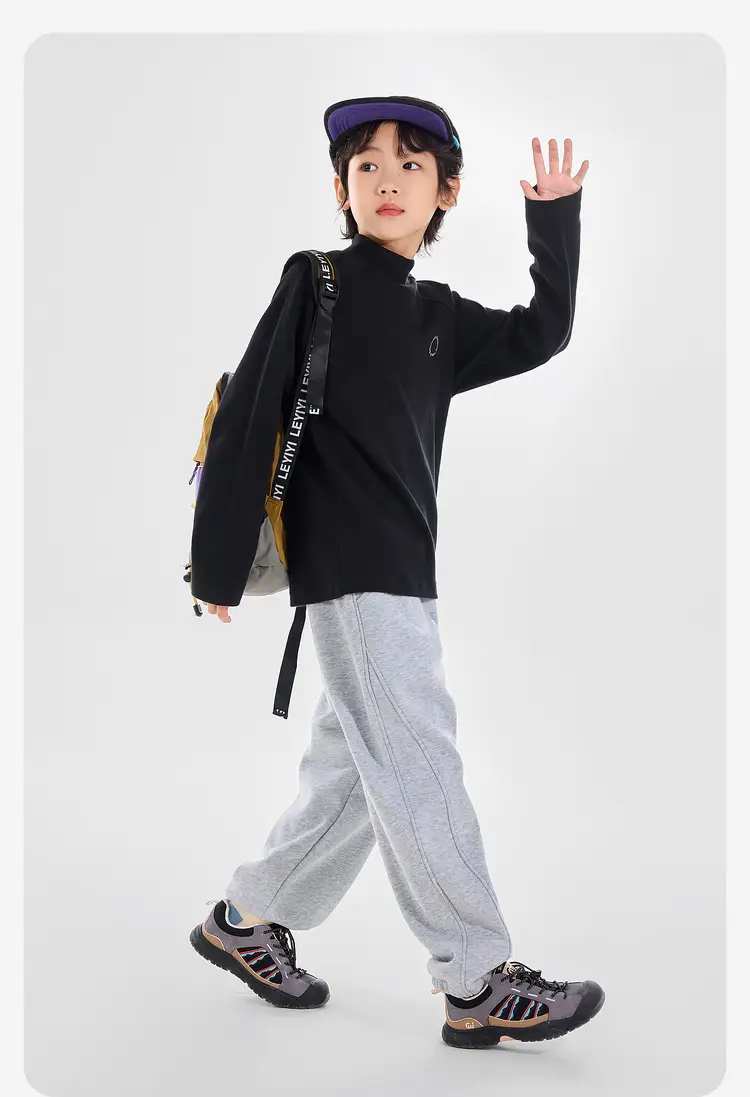 Winter Long Sleeve T-Shirt for Boys Blue Maroon — feature 26