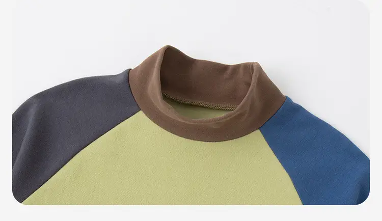 Winter Long Sleeve T-Shirt for Boys Blue Maroon — feature 29