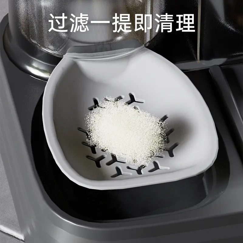 New Automatic Cat Drinking Water Feeder, Integrated Cat Bowl, Dog Bowl, Drinking Water and Food Storage Bowl, Two-In-One Pet Supplies
