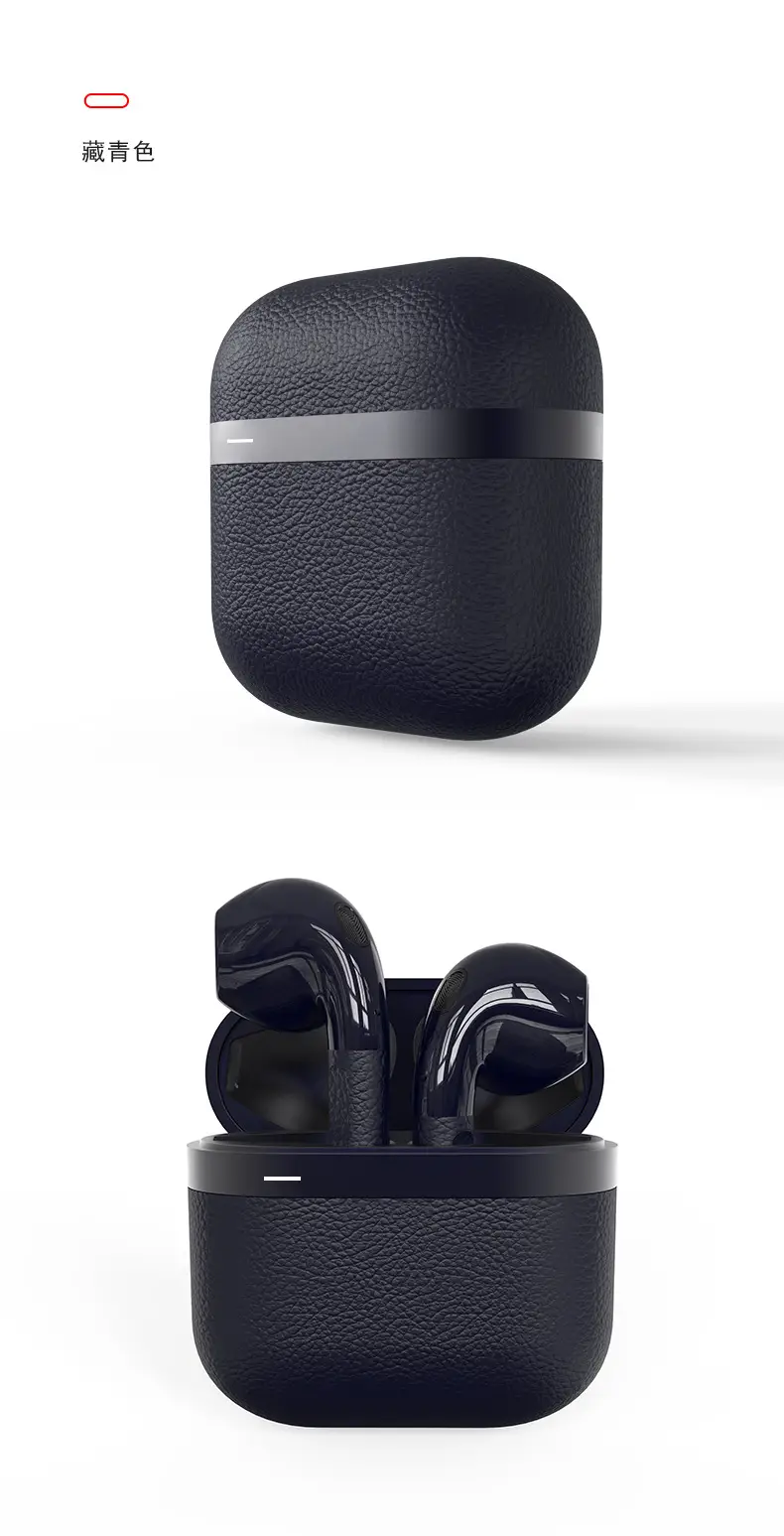 Downstream Popular Compact and Lightweight Bluetooth Headset with Textured Leather Texture and High-Definition Sound Quality Suitable for Apple Headset Wholesale — feature 14