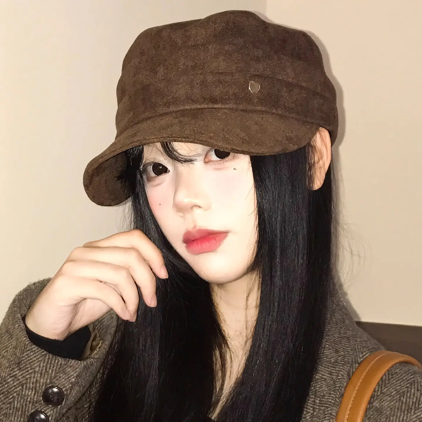 High-End Japanese Melard Octagonal Beret Women's Hat - Image 6