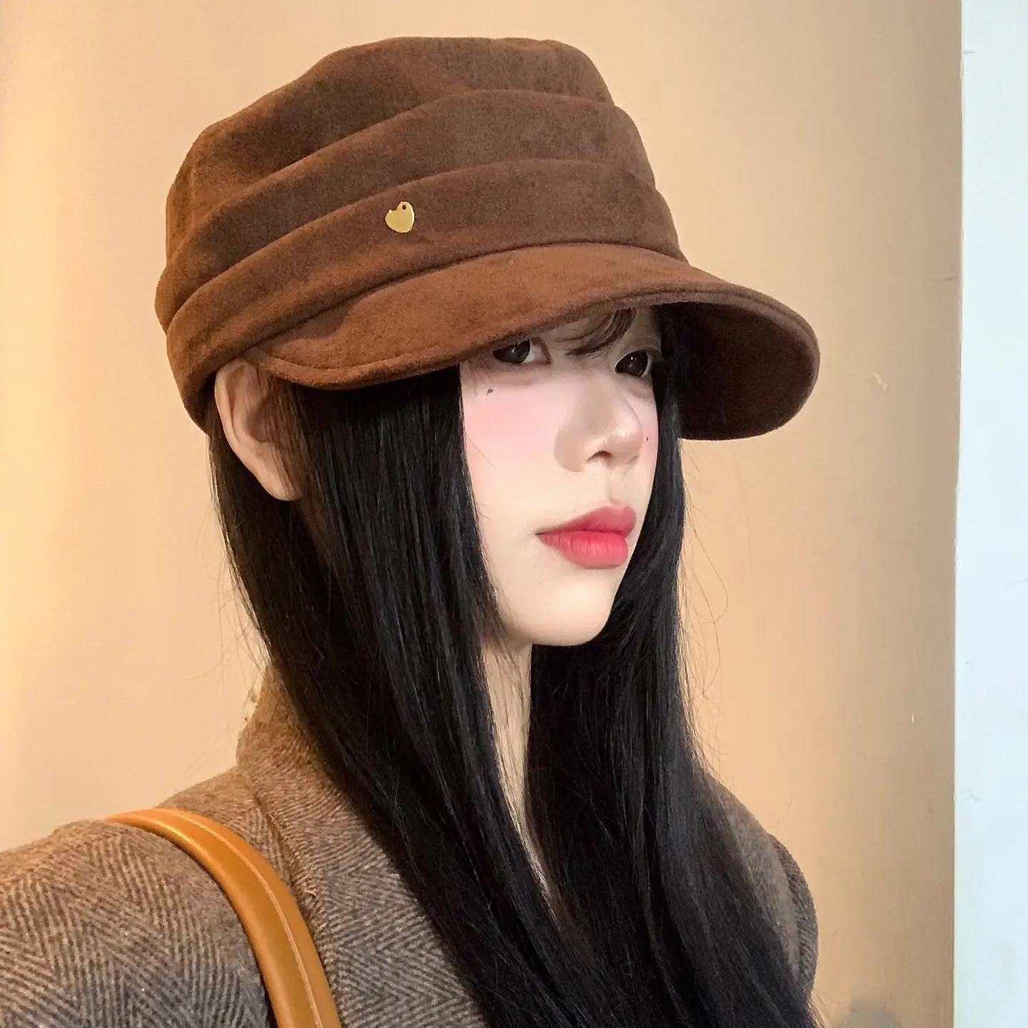 High-End Japanese Melard Octagonal Beret Women's Hat - Image 7