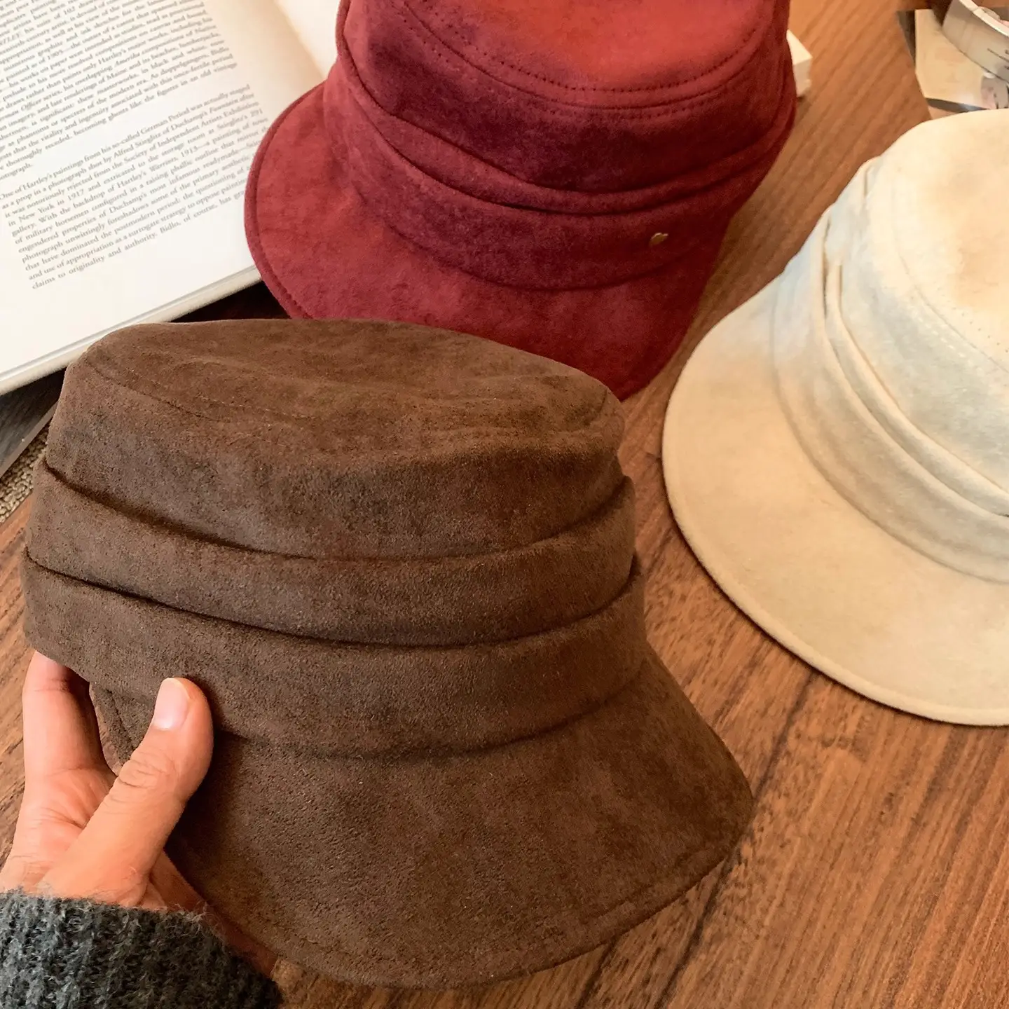 High-End Japanese Melard Octagonal Beret Women's Hat - Image 8