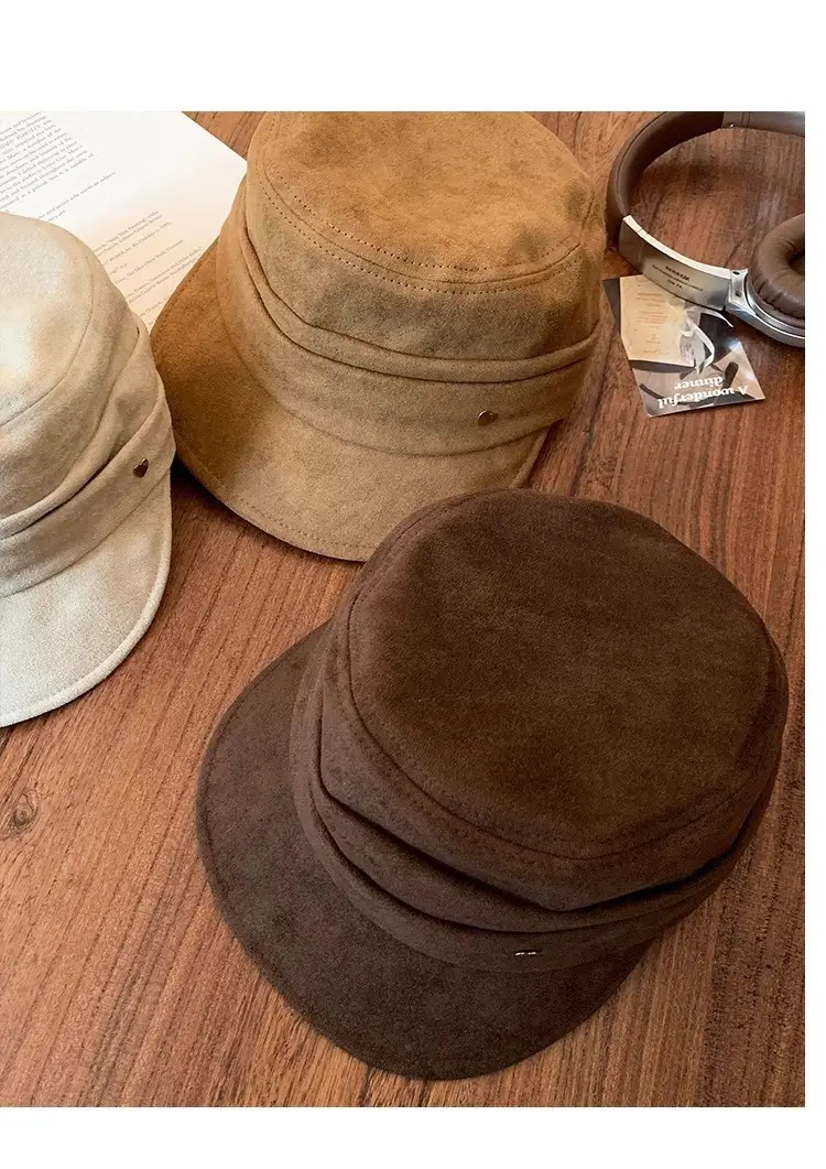 High-End Japanese Melard Octagonal Beret Women's Hat — feature 10