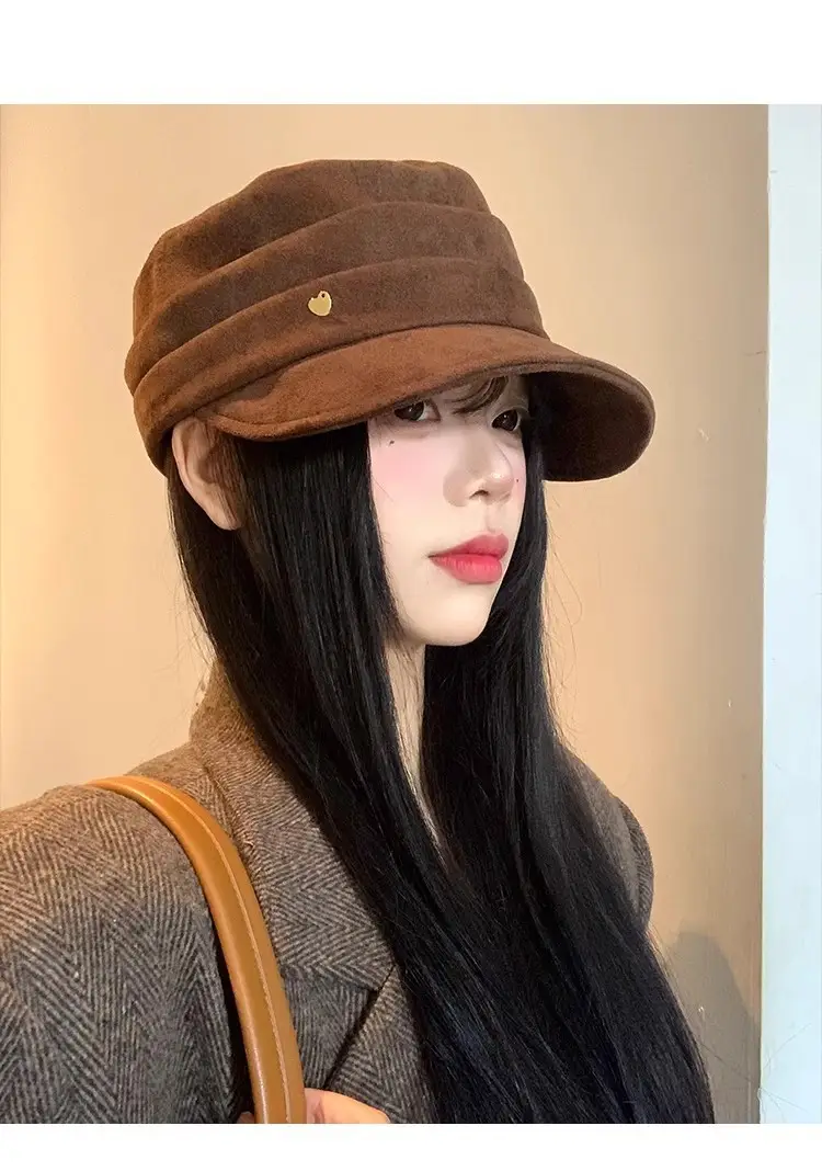 High-End Japanese Melard Octagonal Beret Women's Hat — feature 5