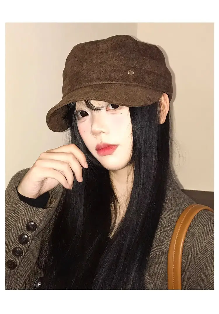 High-End Japanese Melard Octagonal Beret Women's Hat — feature 7
