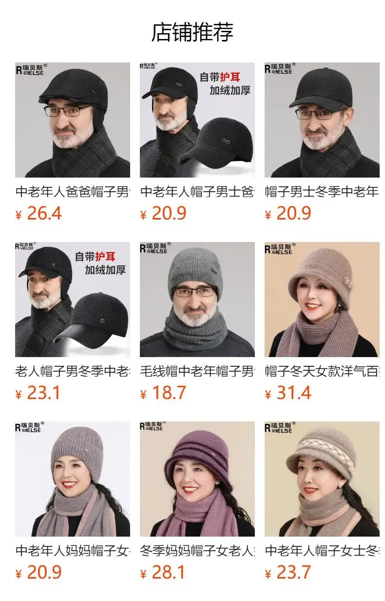 Middle-Aged Winter Fleece Cap for Men — feature 1