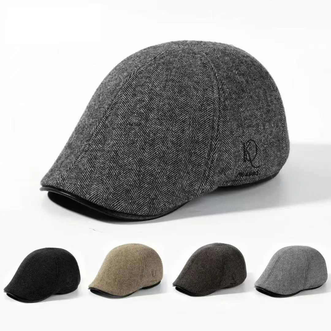 Middle-Aged Winter Fleece Cap for Men — feature 6