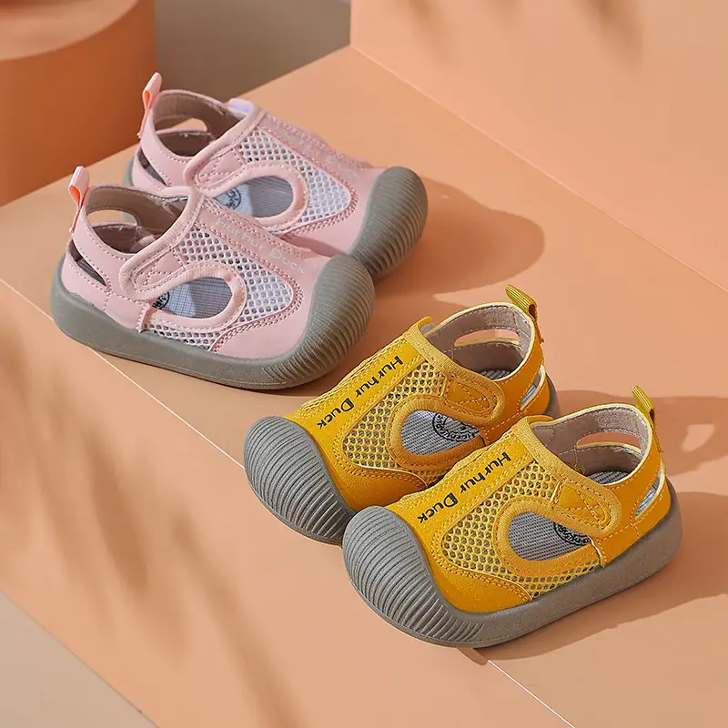 Baby Mesh Shoes Pink Yellow Non-Slip Summer