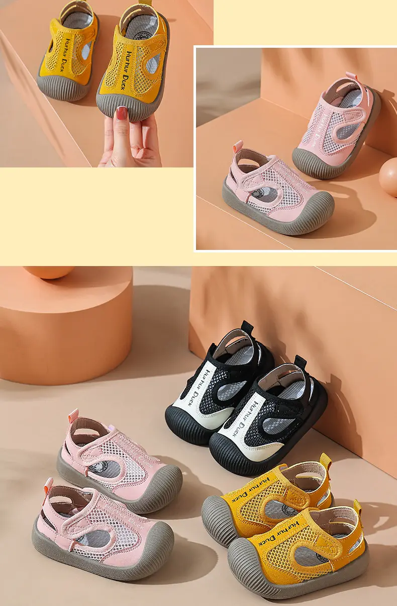 Baby Mesh Shoes Pink Yellow Non-Slip Summer — feature 11