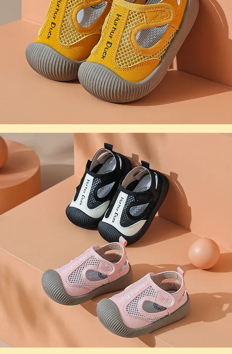 Baby Mesh Shoes Pink Yellow Non-Slip Summer — feature 13