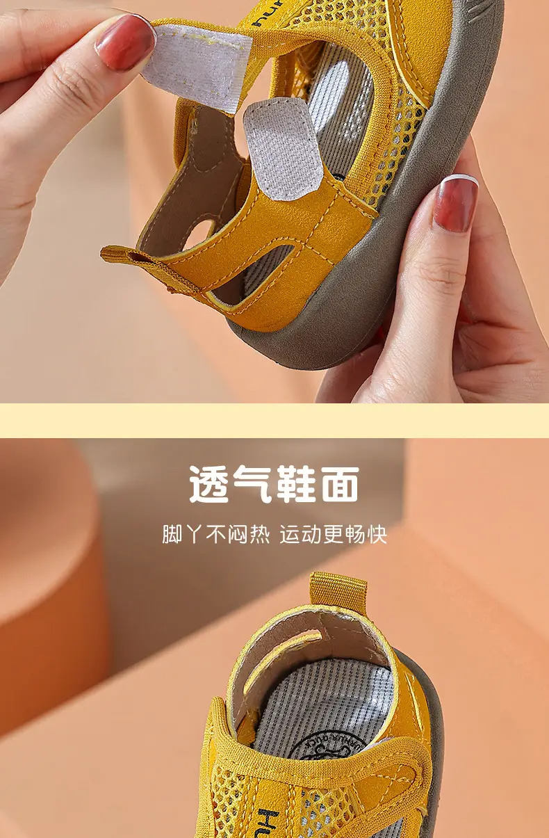 Baby Mesh Shoes Pink Yellow Non-Slip Summer — feature 5