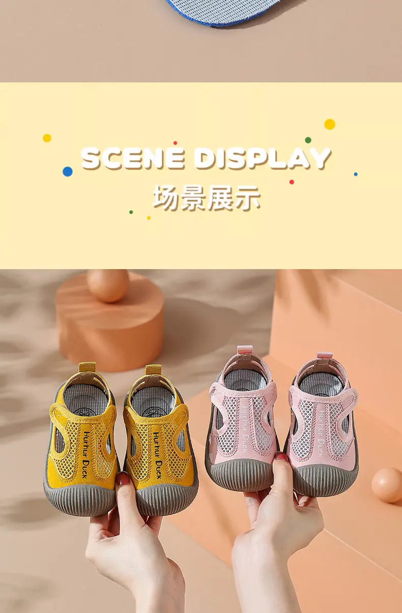 Baby Mesh Shoes Pink Yellow Non-Slip Summer — feature 8
