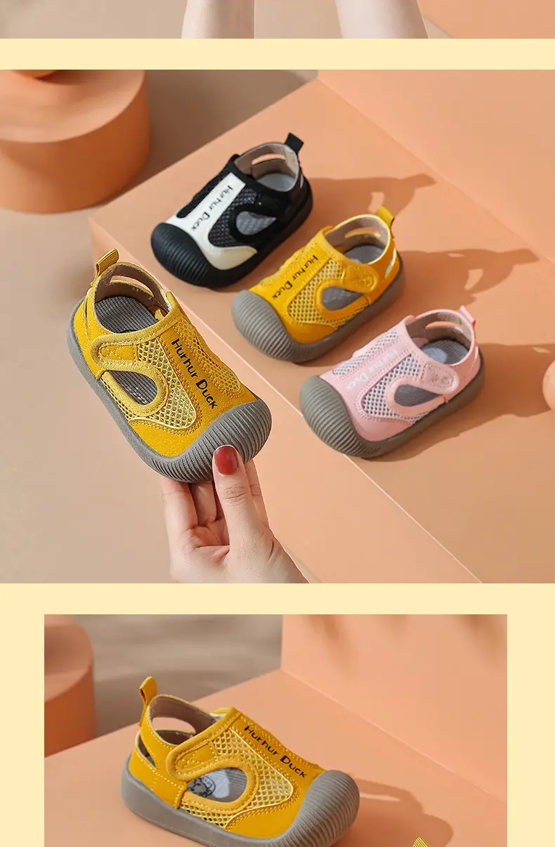 Baby Mesh Shoes Pink Yellow Non-Slip Summer — feature 9