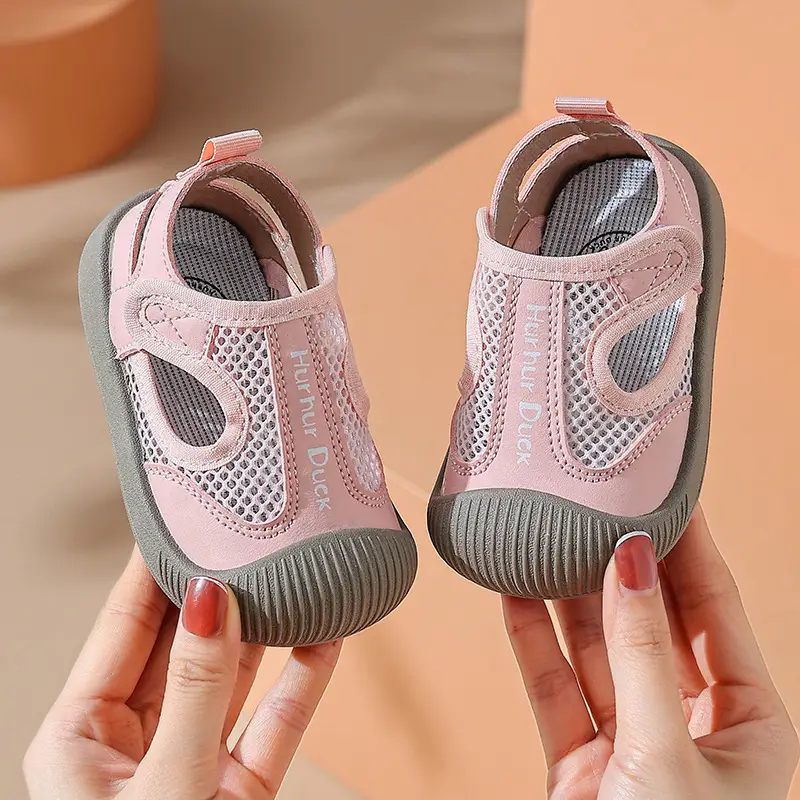 Baby Mesh Shoes Pink Yellow Non-Slip Summer