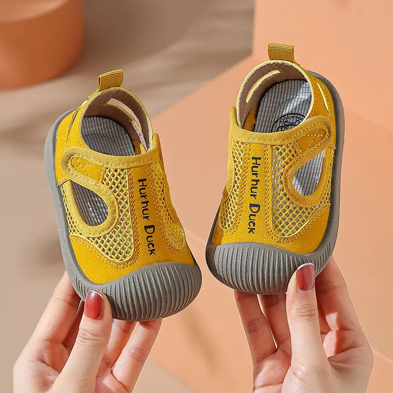 Baby Mesh Shoes Pink Yellow Non-Slip Summer