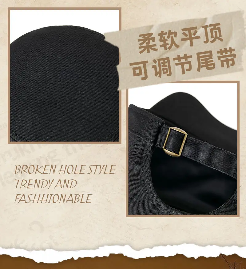 Men's Beige Cotton Sun Hat Large Cap — feature 12