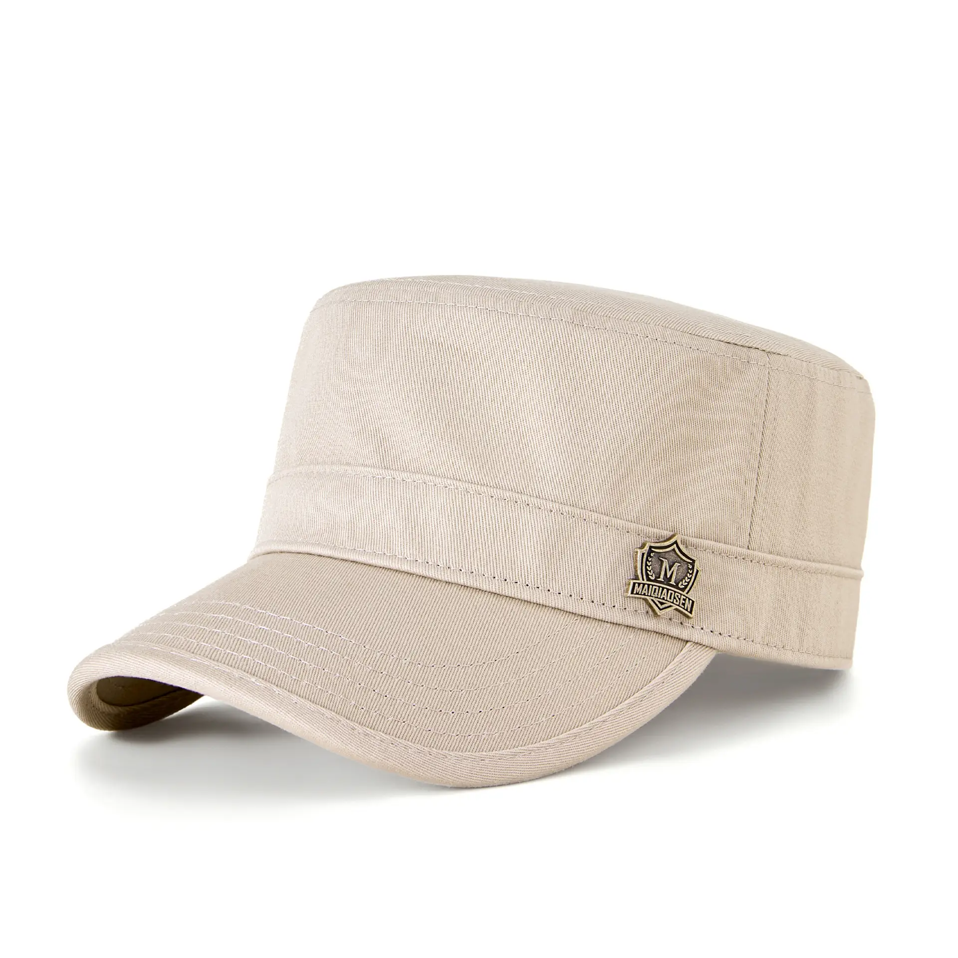Men's Beige Cotton Sun Hat Large Cap - Image 5