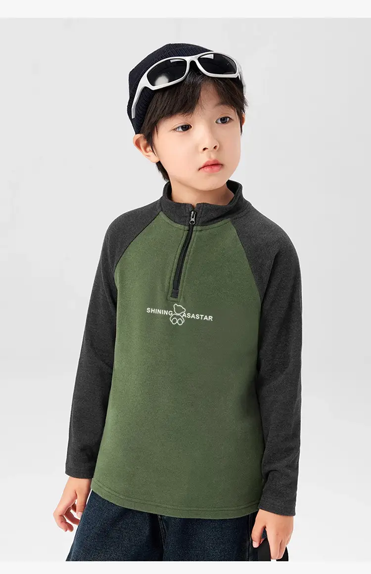 Spring Boys Raglan Sleeve T-Shirt Green Black - Image 16