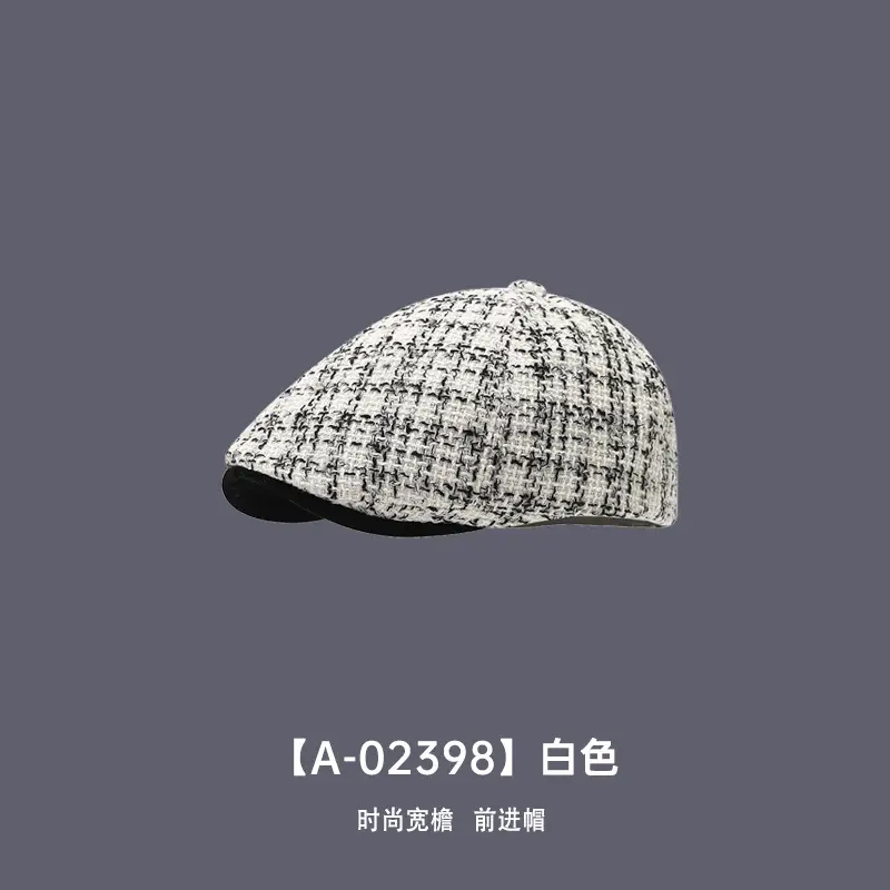 Women Reverse Beret Hat 2025 New Autumn Winter Distressed Denim