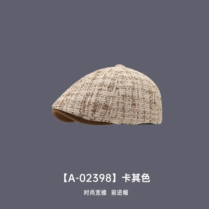 Women Reverse Beret Hat 2025 New Autumn Winter Distressed Denim