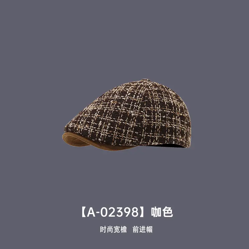 Women Reverse Beret Hat 2025 New Autumn Winter Distressed Denim