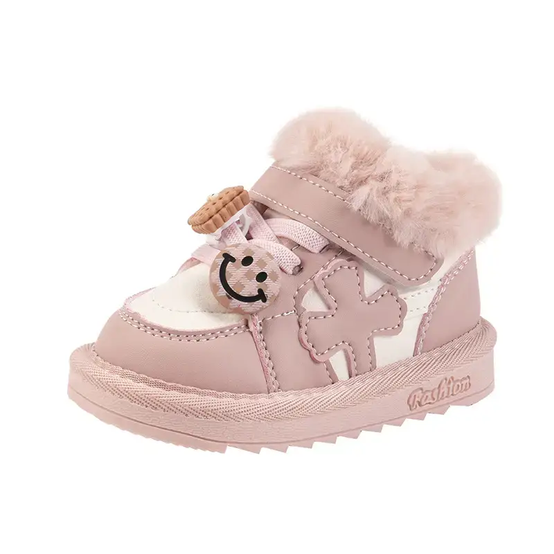 Fleece Lined Baby Snow Boots for Boys Girls 1-2Yr