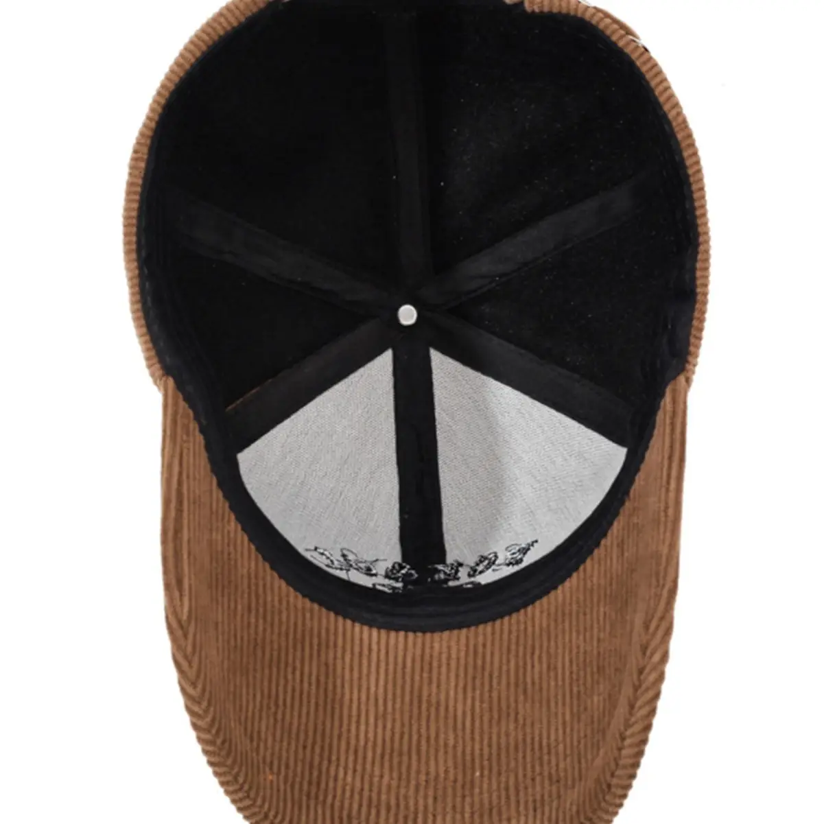 Women Winter Corduroy Duck Cap Brown - Image 11