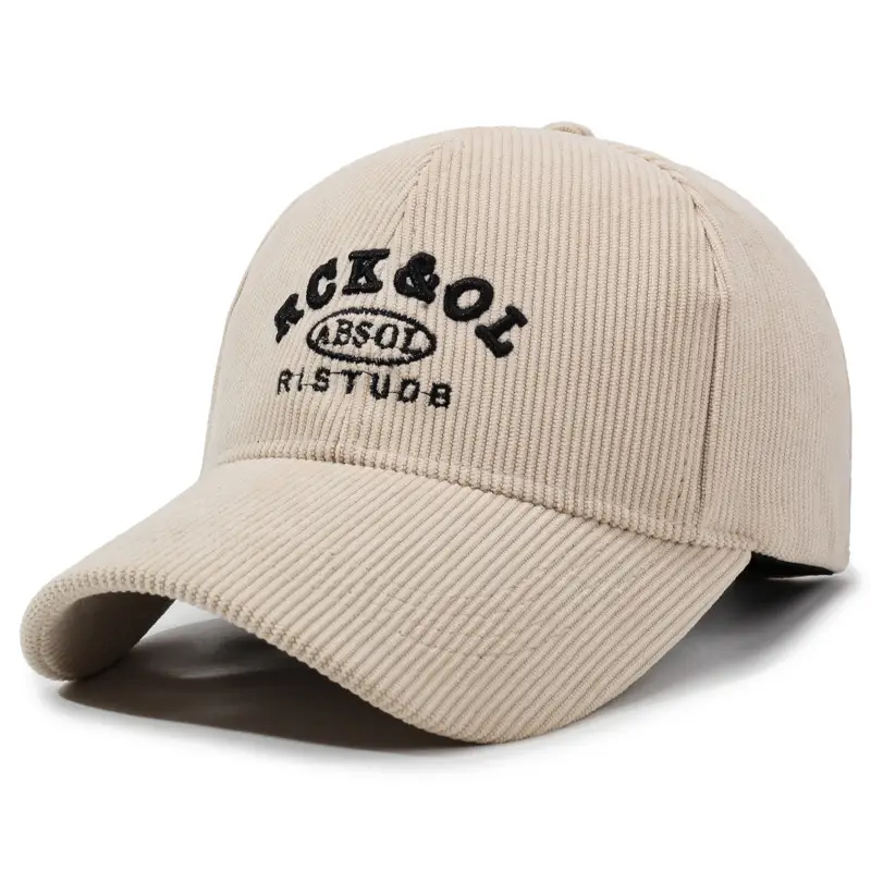 Women Winter Corduroy Duck Cap Brown - Image 6