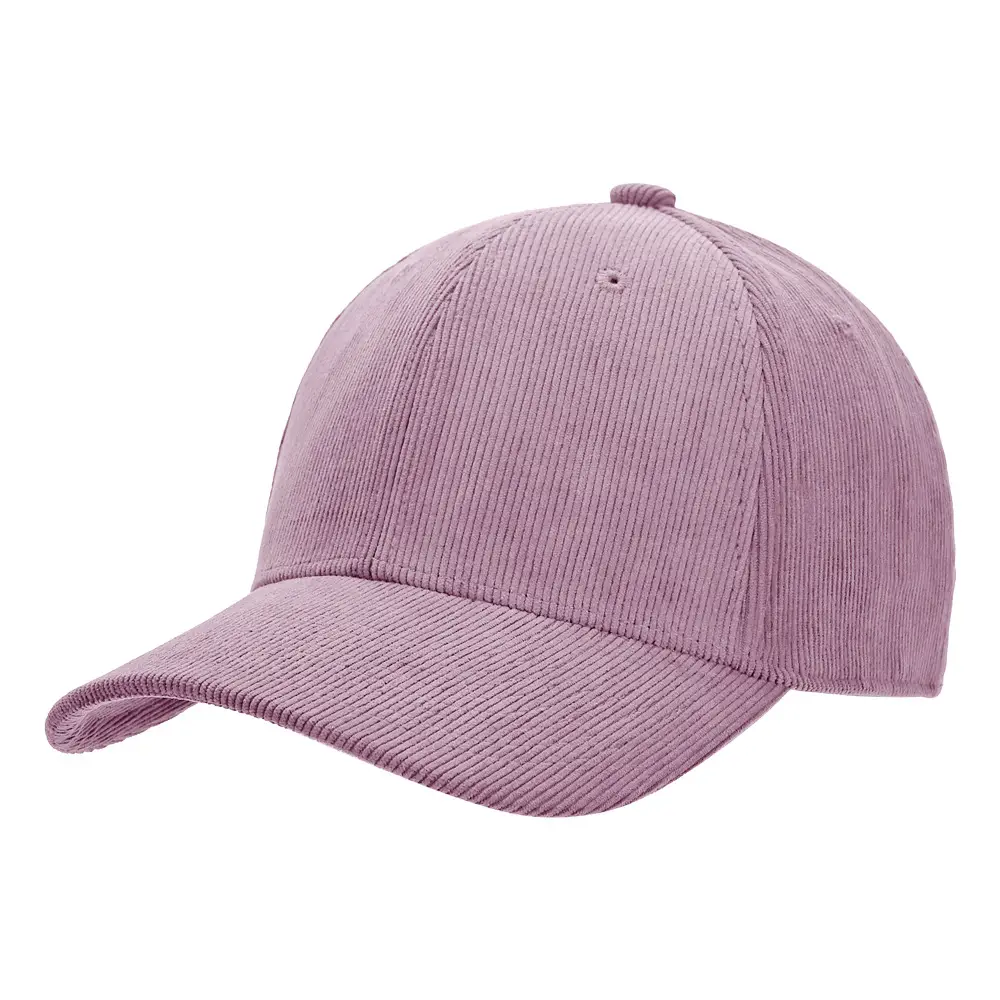 Black Corduroy Baseball Cap for Men Winter Warm - Image 8