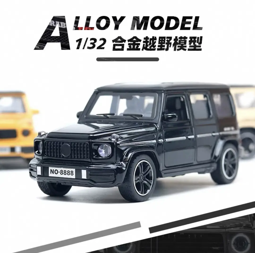 Cross-Border Car Model Simulation Alloy Off-Road Vehicle Toy Car Boy's Simulation Suv Car Model Ornament