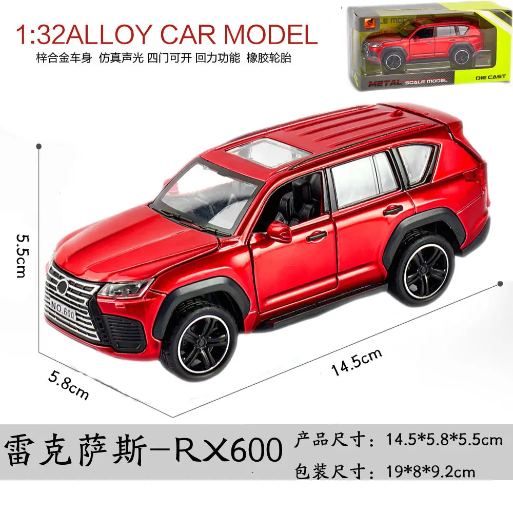 Cross-Border Car Model Simulation Alloy Off-Road Vehicle Toy Car Boy's Simulation Suv Car Model Ornament