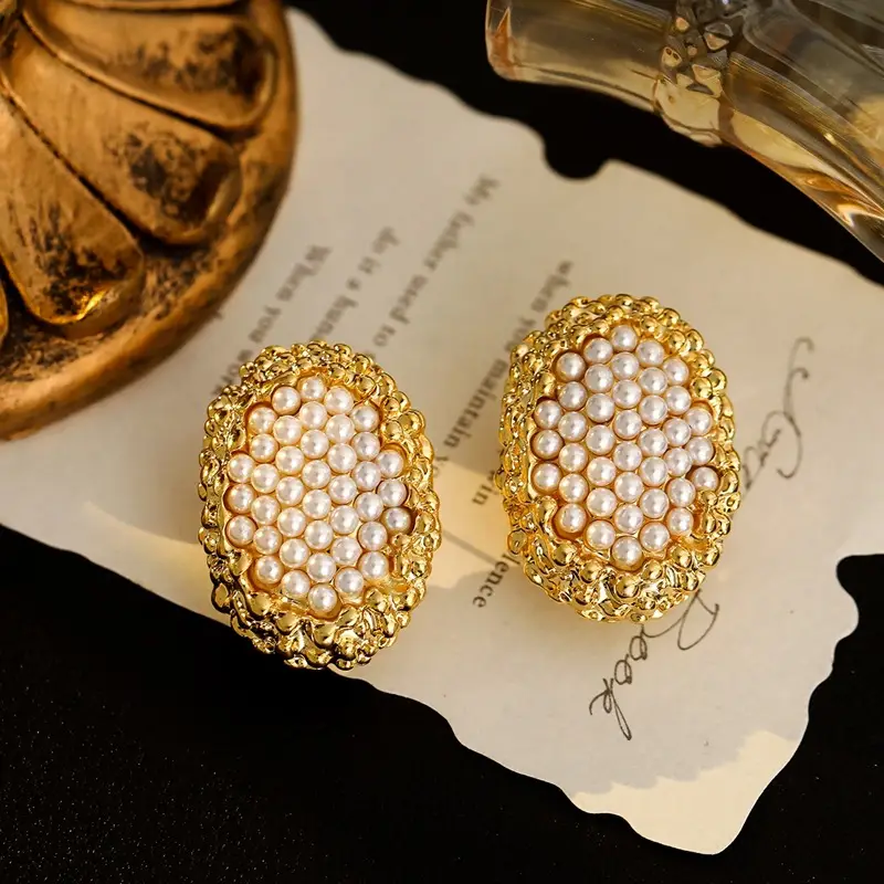 Bohemian Retro Ethnic Style Palace Hong Kong Style Nostalgic Elegant Tassel Bell Pendant Earrings High-End Earrings