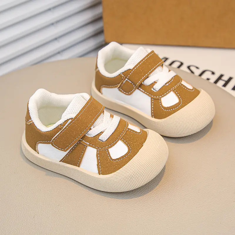 Baby Flats Sneakers Grey White 2025 Autumn