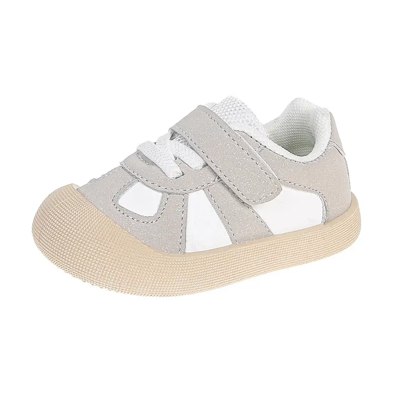 Baby Flats Sneakers Grey White 2025 Autumn