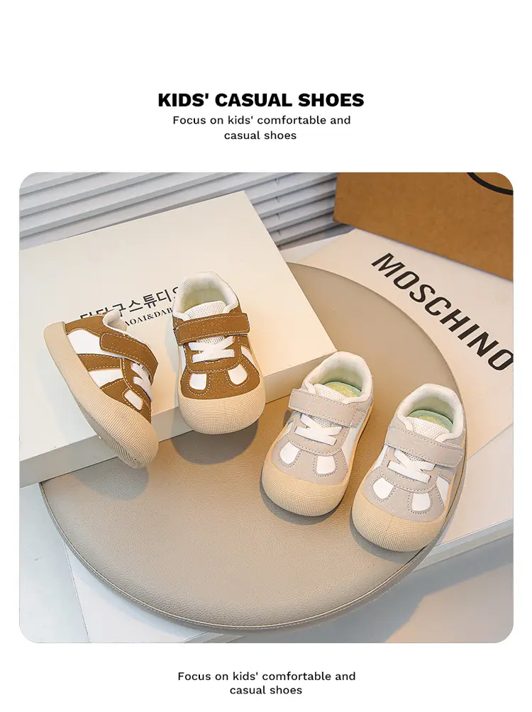 Baby Flats Sneakers Grey White 2025 Autumn — feature 1